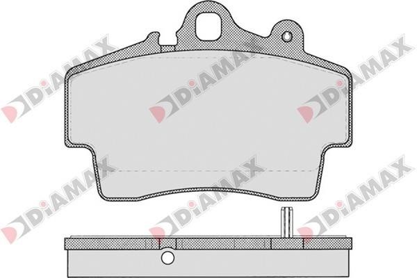 Diamax N09651 Гальмівні колодки, комплект N09651: Купити в Україні - Добра ціна на EXIST.UA!