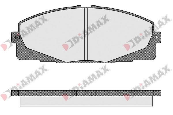 Diamax N09588 Гальмівні колодки, комплект N09588: Купити в Україні - Добра ціна на EXIST.UA!