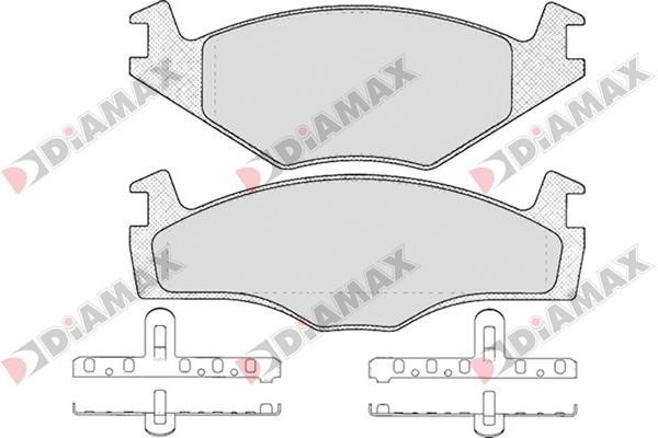 Diamax N09565 Гальмівні колодки, комплект N09565: Приваблива ціна - Купити в Україні на EXIST.UA!