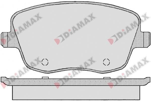 Diamax N09554 Гальмівні колодки, комплект N09554: Купити в Україні - Добра ціна на EXIST.UA!