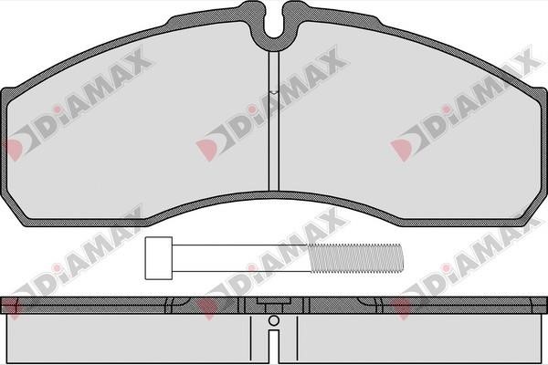 Diamax N09452 Гальмівні колодки, комплект N09452: Купити в Україні - Добра ціна на EXIST.UA!