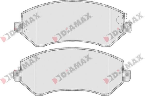 Diamax N09639 Гальмівні колодки, комплект N09639: Купити в Україні - Добра ціна на EXIST.UA!