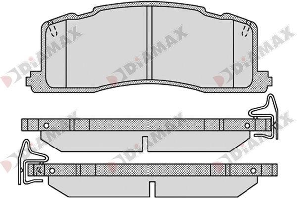 Diamax N09728 Гальмівні колодки, комплект N09728: Купити в Україні - Добра ціна на EXIST.UA!