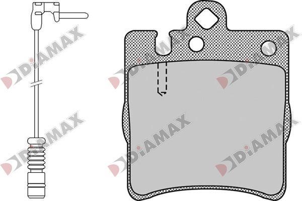 Diamax N09775A Гальмівні колодки, комплект N09775A: Купити в Україні - Добра ціна на EXIST.UA!
