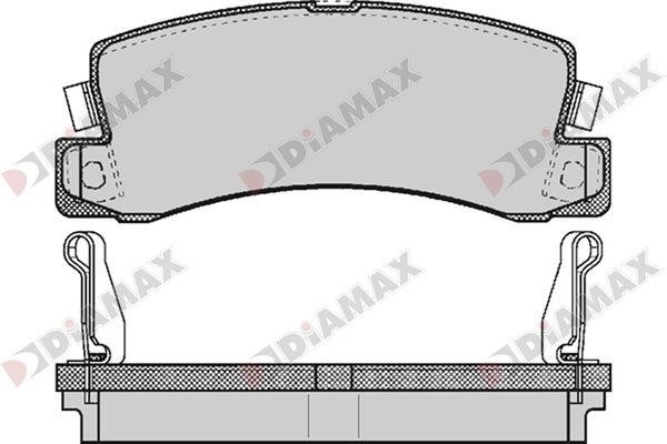 Diamax N09738 Гальмівні колодки, комплект N09738: Купити в Україні - Добра ціна на EXIST.UA!