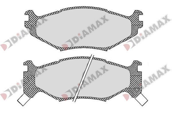 Diamax N09800 Гальмівні колодки, комплект N09800: Купити в Україні - Добра ціна на EXIST.UA!