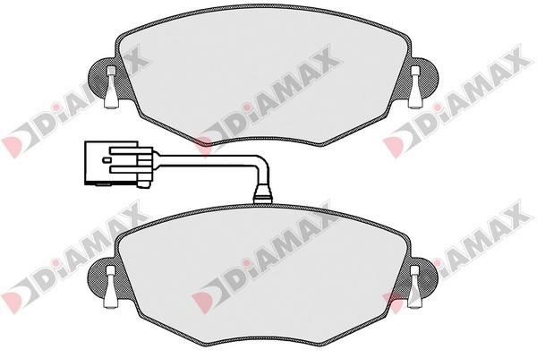 Diamax N09405 Гальмівні колодки, комплект N09405: Купити в Україні - Добра ціна на EXIST.UA!