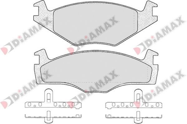Diamax N09632 Гальмівні колодки, комплект N09632: Купити в Україні - Добра ціна на EXIST.UA!