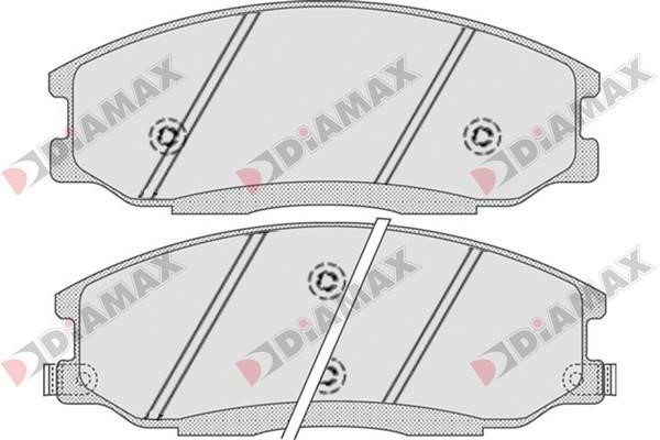 Diamax N09696 Гальмівні колодки, комплект N09696: Купити в Україні - Добра ціна на EXIST.UA!