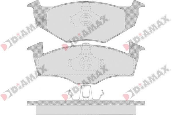 Diamax N09560 Гальмівні колодки, комплект N09560: Купити в Україні - Добра ціна на EXIST.UA!