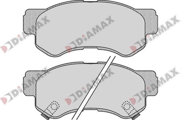 Diamax N09773 Гальмівні колодки, комплект N09773: Купити в Україні - Добра ціна на EXIST.UA!