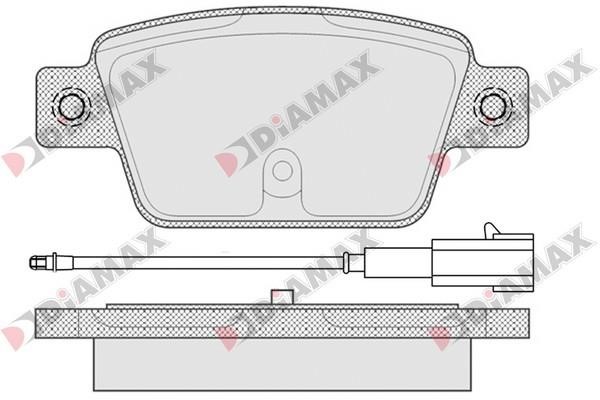 Diamax N09538 Гальмівні колодки, комплект N09538: Приваблива ціна - Купити в Україні на EXIST.UA!
