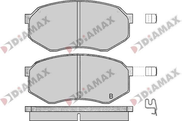 Diamax N09765 Гальмівні колодки, комплект N09765: Купити в Україні - Добра ціна на EXIST.UA!