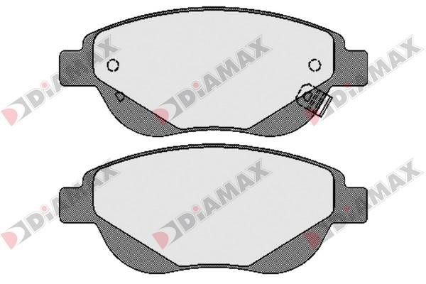 Diamax N09612 Гальмівні колодки, комплект N09612: Купити в Україні - Добра ціна на EXIST.UA!
