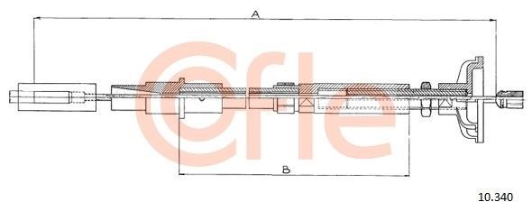 Cofle 92.10.340 Тросовий привод, привод зчеплення 9210340: Купити в Україні - Добра ціна на EXIST.UA!