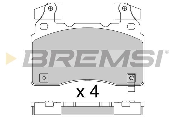 Bremsi BP3760 Гальмівні колодки передні, комплект BP3760: Купити в Україні - Добра ціна на EXIST.UA!