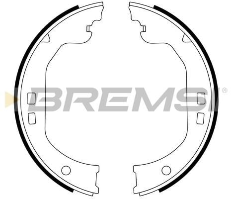 Bremsi GF0134 Колодки гальмівні барабанні задні, комплект GF0134: Купити в Україні - Добра ціна на EXIST.UA!