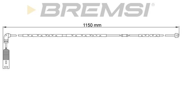 Bremsi WI0651 Датчик зносу гальмівних колодок WI0651: Купити в Україні - Добра ціна на EXIST.UA!