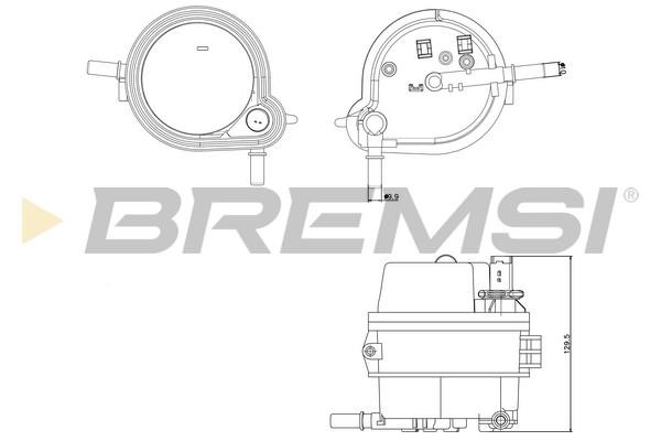 Bremsi FE0160 Фільтр палива FE0160: Приваблива ціна - Купити в Україні на EXIST.UA!