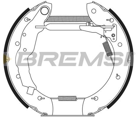 Bremsi GK0257 Колодки гальмівні барабанні, комплект GK0257: Купити в Україні - Добра ціна на EXIST.UA!