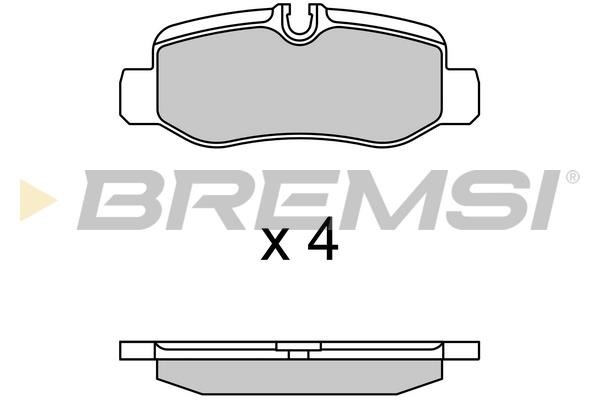 Bremsi BP3734 Гальмівні колодки передні, комплект BP3734: Купити в Україні - Добра ціна на EXIST.UA!