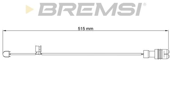 Bremsi WI0543 Датчик зносу гальмівних колодок WI0543: Купити в Україні - Добра ціна на EXIST.UA!