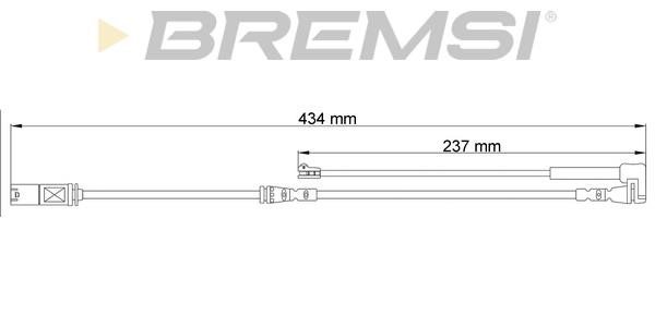 Bremsi WI0801 Датчик зносу гальмівних колодок WI0801: Купити в Україні - Добра ціна на EXIST.UA!