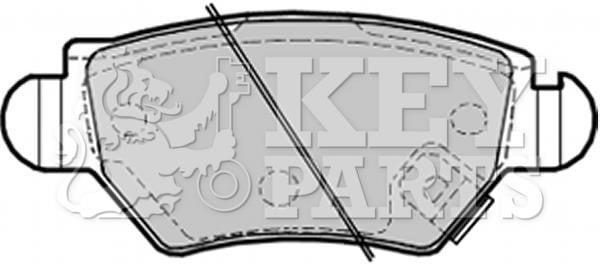 Key parts KBP1687 Гальмівні колодки, комплект KBP1687: Купити в Україні - Добра ціна на EXIST.UA!
