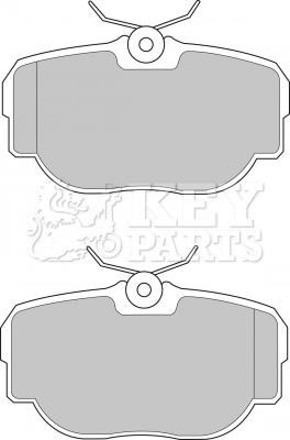 Key parts KBP1507 Гальмівні колодки, комплект KBP1507: Купити в Україні - Добра ціна на EXIST.UA!