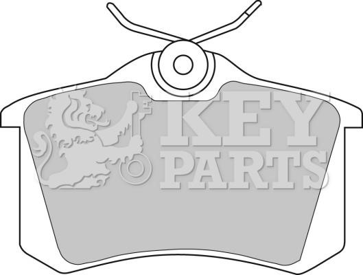 Key parts KBP1542 Гальмівні колодки, комплект KBP1542: Купити в Україні - Добра ціна на EXIST.UA!