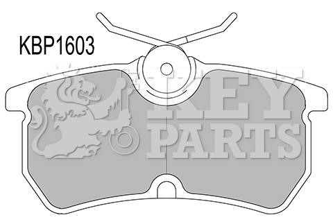 Key parts KBP1603 Гальмівні колодки, комплект KBP1603: Купити в Україні - Добра ціна на EXIST.UA!