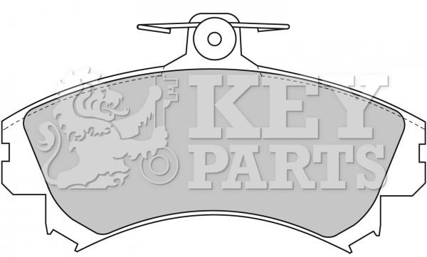 Key parts KBP1458 Гальмівні колодки, комплект KBP1458: Купити в Україні - Добра ціна на EXIST.UA!
