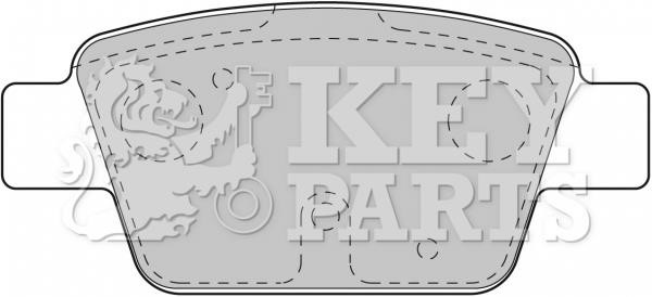 Key parts KBP1718 Гальмівні колодки, комплект KBP1718: Купити в Україні - Добра ціна на EXIST.UA!