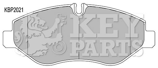 Key parts KBP2021 Гальмівні колодки, комплект KBP2021: Купити в Україні - Добра ціна на EXIST.UA!