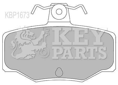 Key parts KBP1673 Гальмівні колодки, комплект KBP1673: Купити в Україні - Добра ціна на EXIST.UA!