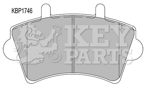 Key parts KBP1746 Гальмівні колодки, комплект KBP1746: Купити в Україні - Добра ціна на EXIST.UA!