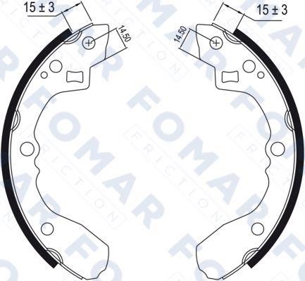 Fomar friction FO 0464 Колодки гальмівні барабанні, комплект FO0464: Купити в Україні - Добра ціна на EXIST.UA!