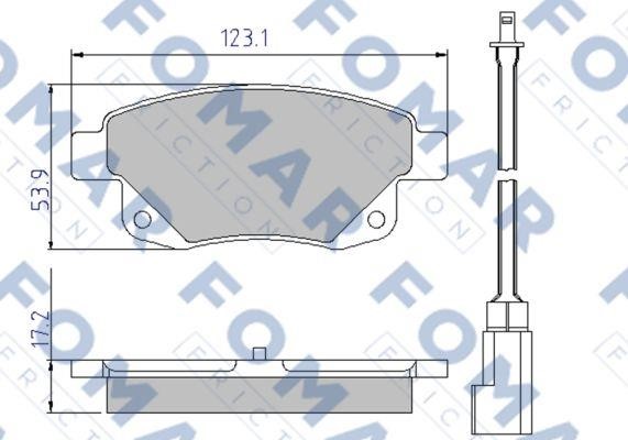 Fomar friction FO 925281 Гальмівні колодки, комплект FO925281: Купити в Україні - Добра ціна на EXIST.UA!