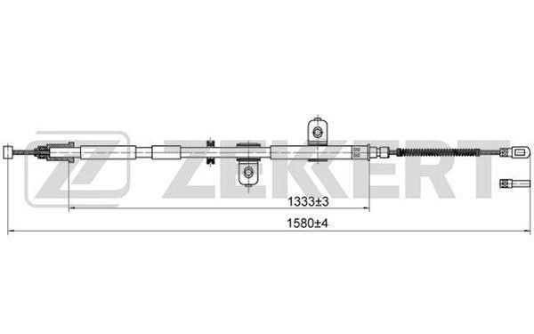 Zekkert BZ-1037 Трос, cтояночний гальмо BZ1037: Купити в Україні - Добра ціна на EXIST.UA!