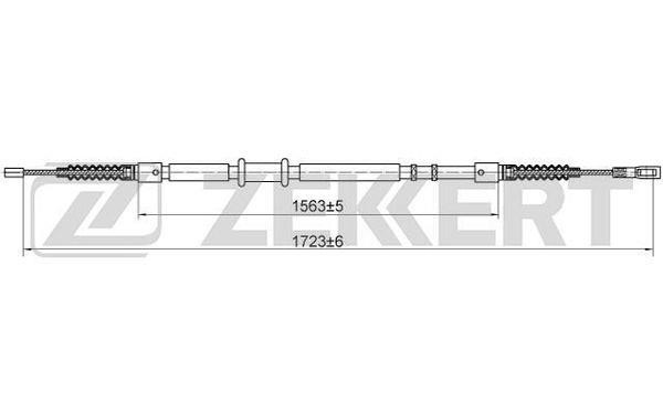 Zekkert BZ-1206 Трос, cтояночний гальмо BZ1206: Купити в Україні - Добра ціна на EXIST.UA!