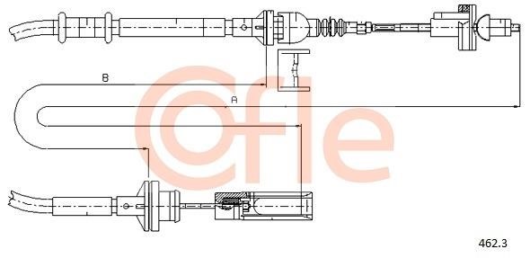 Cofle 92.462.3 Тросовий привод, привод зчеплення 924623: Купити в Україні - Добра ціна на EXIST.UA!