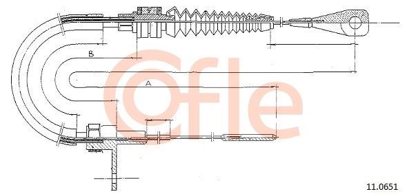 Cofle 92.11.0651 Трос акселератора 92110651: Купити в Україні - Добра ціна на EXIST.UA!