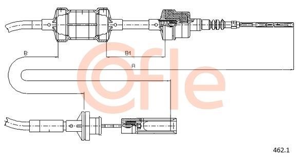 Cofle 92.462.1 Тросовий привод, привод зчеплення 924621: Купити в Україні - Добра ціна на EXIST.UA!