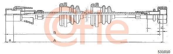 Cofle 92.S31010 Трос привода спідометра 92S31010: Купити в Україні - Добра ціна на EXIST.UA!