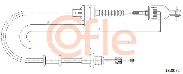 Cofle 92.18.0072 Тросовий привод, привод зчеплення 92180072: Купити в Україні - Добра ціна на EXIST.UA!