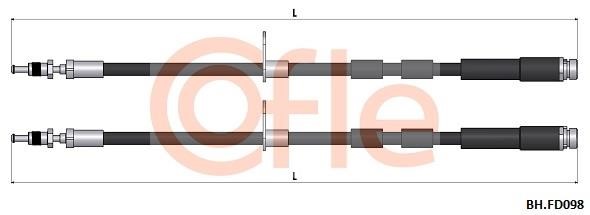 Cofle 92.BH.FD098 Гальмівний шланг 92BHFD098: Купити в Україні - Добра ціна на EXIST.UA!
