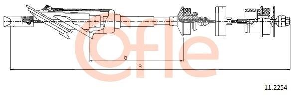 Cofle 92.11.2254 Тросовий привод, привод зчеплення 92112254: Купити в Україні - Добра ціна на EXIST.UA!