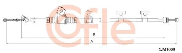 Cofle 92.1.MT009 Трос гальма стоянки 921MT009: Купити в Україні - Добра ціна на EXIST.UA!