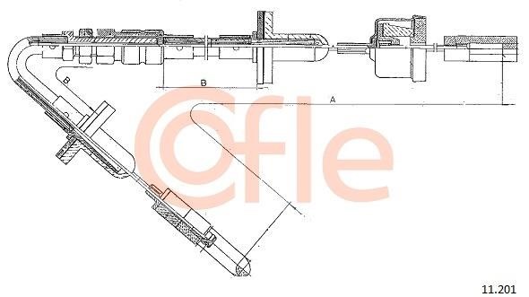 Cofle 92.11.201 Тросовий привод, привод зчеплення 9211201: Купити в Україні - Добра ціна на EXIST.UA!