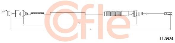 Cofle 92.11.3924 Тросовий привод, привод зчеплення 92113924: Купити в Україні - Добра ціна на EXIST.UA!